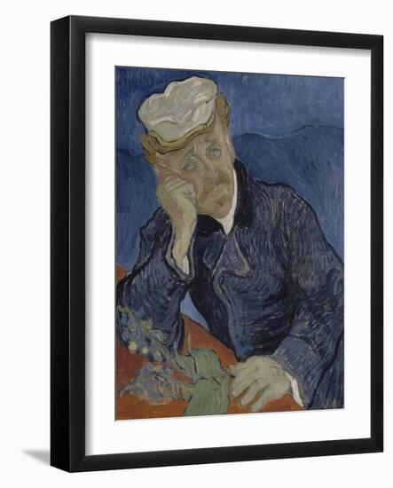 Le Docteur Paul Gachet (1828-1909)-Vincent van Gogh-Framed Giclee Print