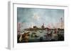 Le Doge Sur Le Bucentaure À San Nicolo Di Lido À Venise Le Jour De L'Ascension-Francesco Guardi-Framed Giclee Print