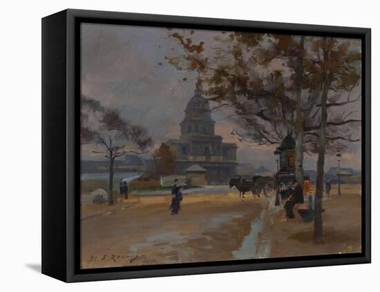 Le dôme des Invalides-Ernest Renoux-Framed Stretched Canvas