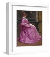 Le Domino Rose, about 1895-John Humphreys Johnston-Framed Art Print