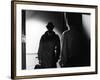 Le Doulos by Jean Pierre Melville with Jean Paul Belmondo, 1962 (b/w photo)-null-Framed Photo
