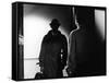 Le Doulos by Jean Pierre Melville with Jean Paul Belmondo, 1962 (b/w photo)-null-Framed Stretched Canvas