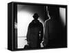 Le Doulos by Jean Pierre Melville with Jean Paul Belmondo, 1962 (b/w photo)-null-Framed Stretched Canvas