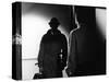 Le Doulos by Jean Pierre Melville with Jean Paul Belmondo, 1962 (b/w photo)-null-Stretched Canvas