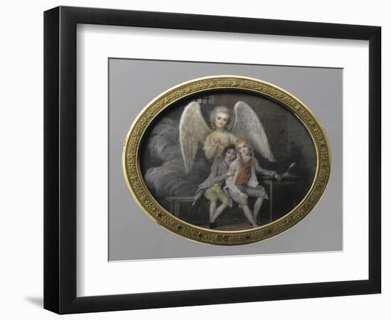 Le duc de Montpensier et le comte de Beaujolais en 1793, détenus pendant la Révolution, à la-null-Framed Giclee Print