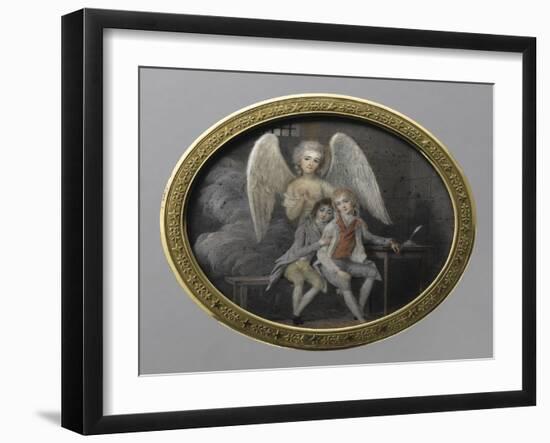 Le duc de Montpensier et le comte de Beaujolais en 1793, détenus pendant la Révolution, à la-null-Framed Giclee Print