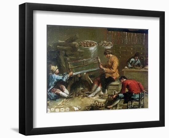 Le fabricant de chapelets-Francesco Guardi-Framed Giclee Print