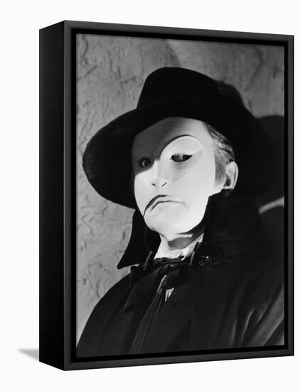 Le Fantome by l'Opera THE PHANTOM OF THE OPERA by Arthur Lubin with Claude Rains, 1943 (b/w photo)-null-Framed Stretched Canvas