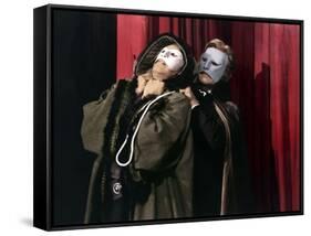 Le Fantome by l'Opera THE PHANTOM OF THE OPERA by Arthur Lubin with Claude Rains, 1943 (photo)-null-Framed Stretched Canvas