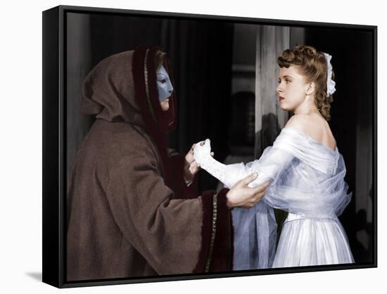 Le Fantome by l'Opera THE PHANTOM OF THE OPERA by Arthur Lubin with Claude Rains and Susanna Foster-null-Framed Stretched Canvas