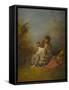 Le Faux pas-Jean Antoine Watteau-Framed Stretched Canvas