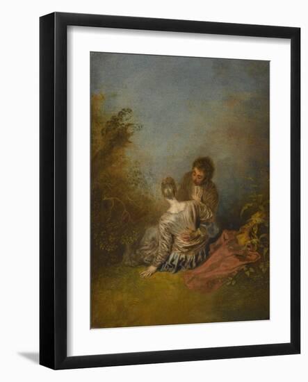 Le Faux pas-Jean Antoine Watteau-Framed Giclee Print