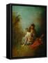 Le Faux Pas-Jean Antoine Watteau-Framed Stretched Canvas