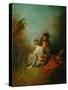 Le Faux Pas-Jean Antoine Watteau-Stretched Canvas