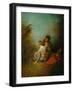 Le Faux Pas-Jean Antoine Watteau-Framed Giclee Print