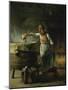 Le Femme au Puits-Jean-Francois Millet-Mounted Giclee Print