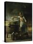 Le Femme au Puits-Jean-Francois Millet-Stretched Canvas