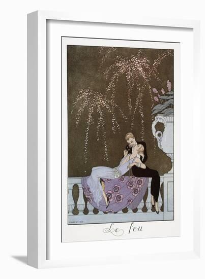 Le Feu-Georges Barbier-Framed Giclee Print