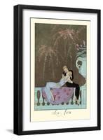 Le Feu-Georges Barbier-Framed Art Print