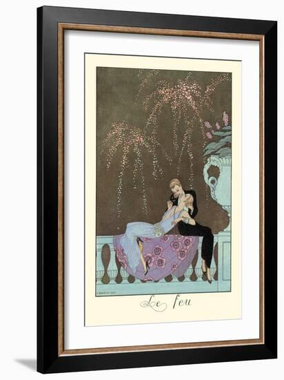 Le Feu-Georges Barbier-Framed Art Print