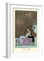 Le Feu-Georges Barbier-Framed Art Print