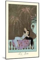 Le Feu-Georges Barbier-Mounted Art Print