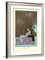 Le Feu-Georges Barbier-Framed Art Print