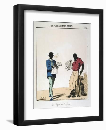 Le Figaro Et Le Radical, 1871-Moloch-Framed Giclee Print