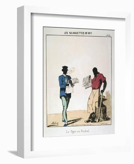 Le Figaro Et Le Radical, 1871-Moloch-Framed Giclee Print