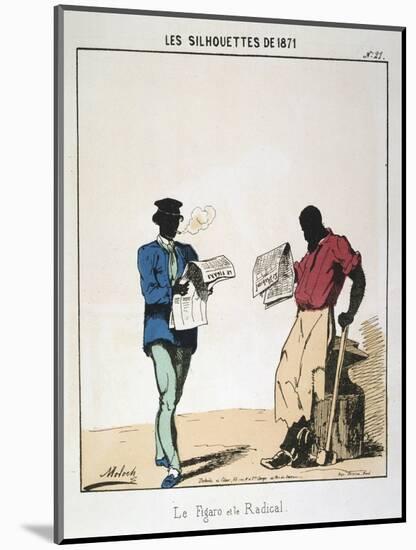 Le Figaro Et Le Radical, 1871-Moloch-Mounted Giclee Print