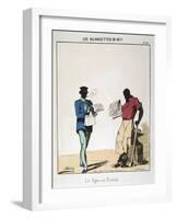 Le Figaro Et Le Radical, 1871-Moloch-Framed Giclee Print