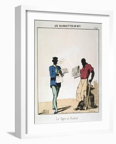 Le Figaro Et Le Radical, 1871-Moloch-Framed Giclee Print