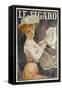 Le Figaro Newspaper-Michel Simonidy-Framed Stretched Canvas