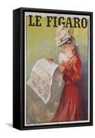 Le Figaro Newspaper-Michel Simonidy-Framed Stretched Canvas