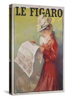 Le Figaro Newspaper-Michel Simonidy-Stretched Canvas