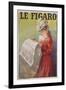 Le Figaro Newspaper-Michel Simonidy-Framed Giclee Print