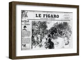 Le Figaro-Vincent van Gogh-Framed Art Print