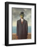 Le Fils de L'Homme (Son of Man)-Rene Magritte-Framed Art Print