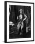 Le fils du Cheik The son of the Sheik by GeorgeFitzmaurice with Rudolph Valentino, 1926 (b/w photo)-null-Framed Photo