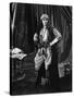 Le fils du Cheik The son of the Sheik by GeorgeFitzmaurice with Rudolph Valentino, 1926 (b/w photo)-null-Stretched Canvas