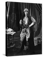 Le fils du Cheik The son of the Sheik by GeorgeFitzmaurice with Rudolph Valentino, 1926 (b/w photo)-null-Stretched Canvas