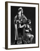 Le Fils du Sheik The Son of the Sheik by George Fitzmaurice with Rudolph Valentino and Vilma Banky,-null-Framed Photo