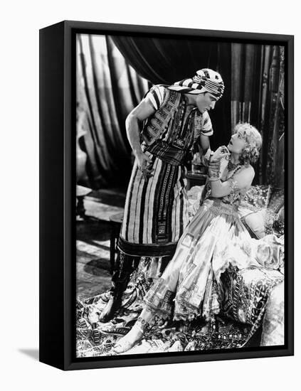 Le Fils du Sheik The Son of the Sheik by George Fitzmaurice with Rudolph Valentino and Vilma Banky,-null-Framed Stretched Canvas