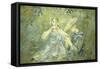 Le Flageolet-Berthe Morisot-Framed Stretched Canvas