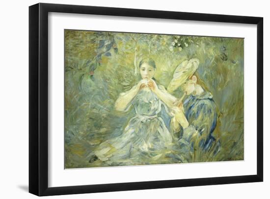 Le Flageolet-Berthe Morisot-Framed Giclee Print