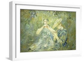 Le Flageolet-Berthe Morisot-Framed Giclee Print