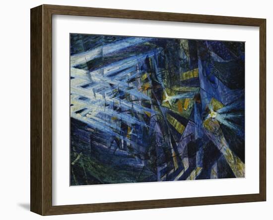 Le Forze Di Una Strada, 1911-Umberto Boccioni-Framed Giclee Print