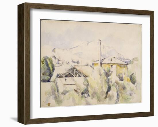 le four à plâtre, dit aussi Moulin au pont des Trois-Sautets-Paul Cézanne-Framed Giclee Print