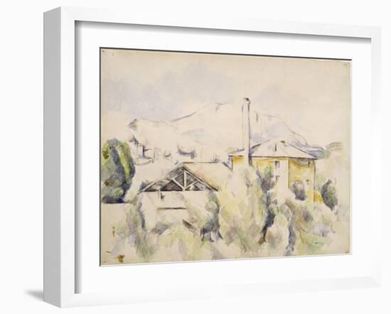 le four à plâtre, dit aussi Moulin au pont des Trois-Sautets-Paul Cézanne-Framed Giclee Print