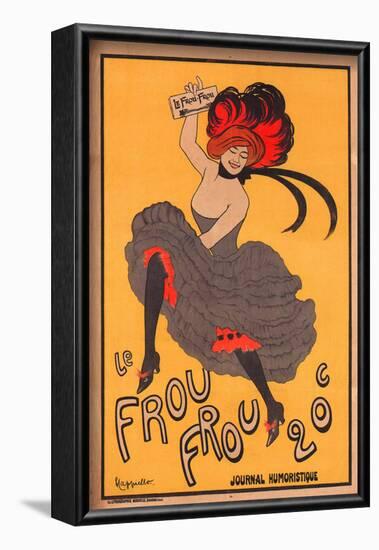 Le Frou Frou Journal Humorique-null-Framed Art Print